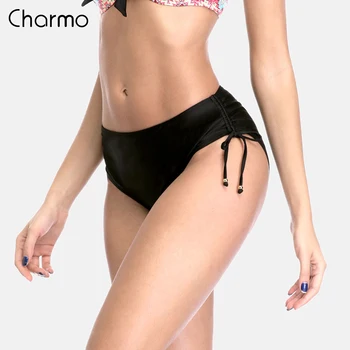 

Charmo Women's Bikini Bottom Ladies Side Bandage Swim Trunks Sexy Swimwear Briefs Swimming Bottoms