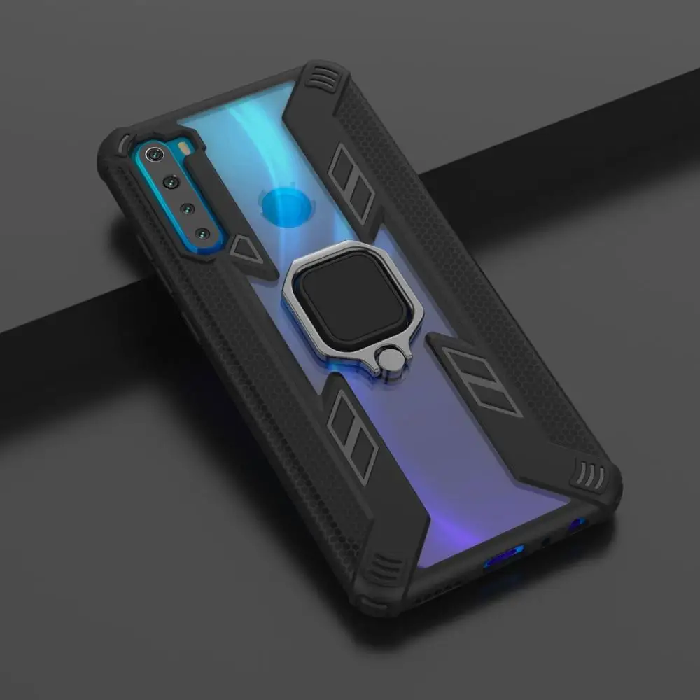 Противоударный чехол для Xiaomi MI 8 Lite Note 10 Redmi 7 8T 9S 9 Pro Max K20 K30 с магнитным кольцом