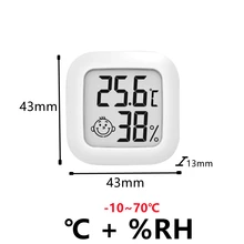  Mini Digital LCD Indoor Convenient Temperature Sensor Humidity Meter Thermometer Hygrometer Gauge 