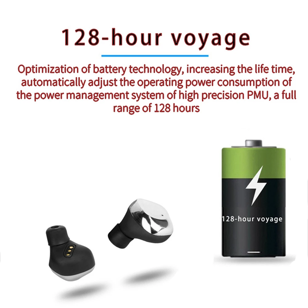 Wireless Binaural 5.0 Bluetooth Headset In-Ear Noise Reduction Touch Control Earbuds Smart Waterproof Hifi Earphone