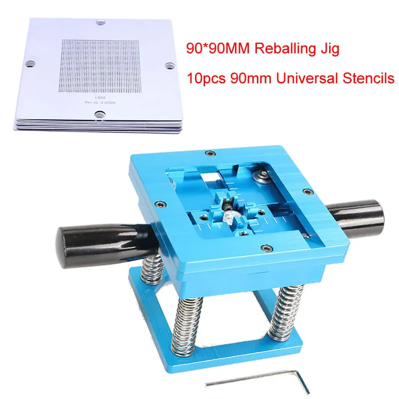 BGA Reballing Station Kit With Aluminum Holder, Stencils & Solder Balls - View #3