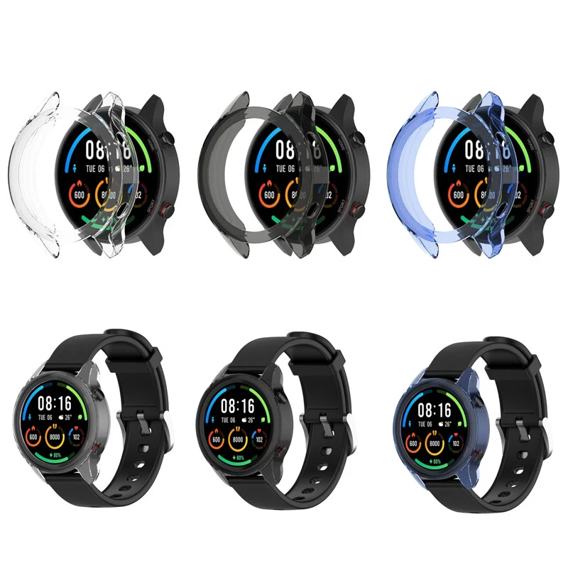 TPU Soft Full Edge Protector Smartwatch Case Shell Frame For Xiaomi Mi Watch  Global Sport Smart Watch Protective Bumper Cover|Smart Accessories| -  AliExpress
