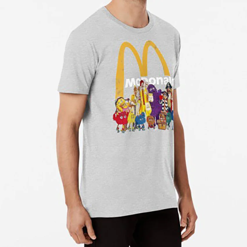 McDonalds' друзья футболка mcdonalds mc donalds Рональд Макдональд котлета с рожицей жарить