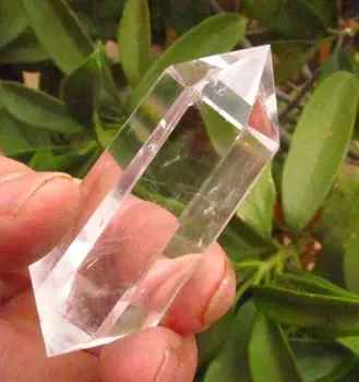 

afa880211++++AAA NATURAL CLEAR QUARTZ CRYSTAL DT WAND POINT Healing