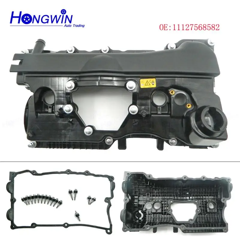 11127568582 New Engine Valve Cover Bolts & Seal & Gasket N46 For Bmw