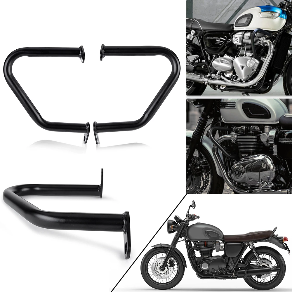 Bumper Frame Protection For Triumph Bonneville T100 T120 Engine Guard Crash Bars For Triumph Thruxton 1200/R Street Cup Twin