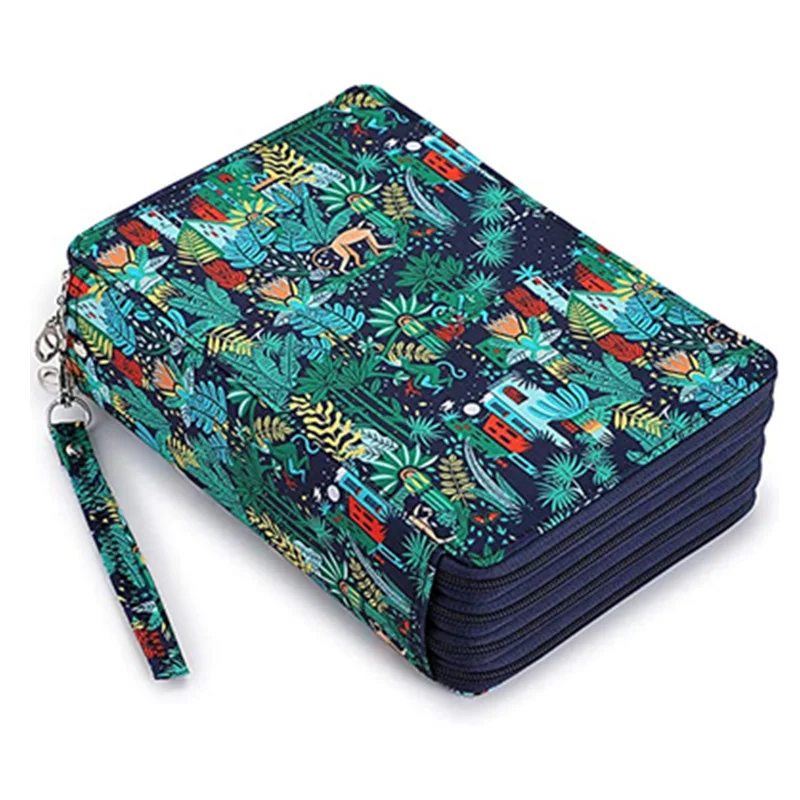 120/168 Holes Pencil Case for Girl Boy Penal Large Pen Box Stationery Bag Big Pencilholder Cartridge Pouch Kit