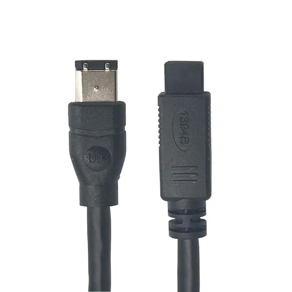 

FireWire 800 to 400 9 to 6 pin Cable (9pin 6pin) IEEE 1394 Firewire 800 9-pin/6-pin Cable 6 Feet(9 pin to 6 pin) 6FT 10FT 15FT
