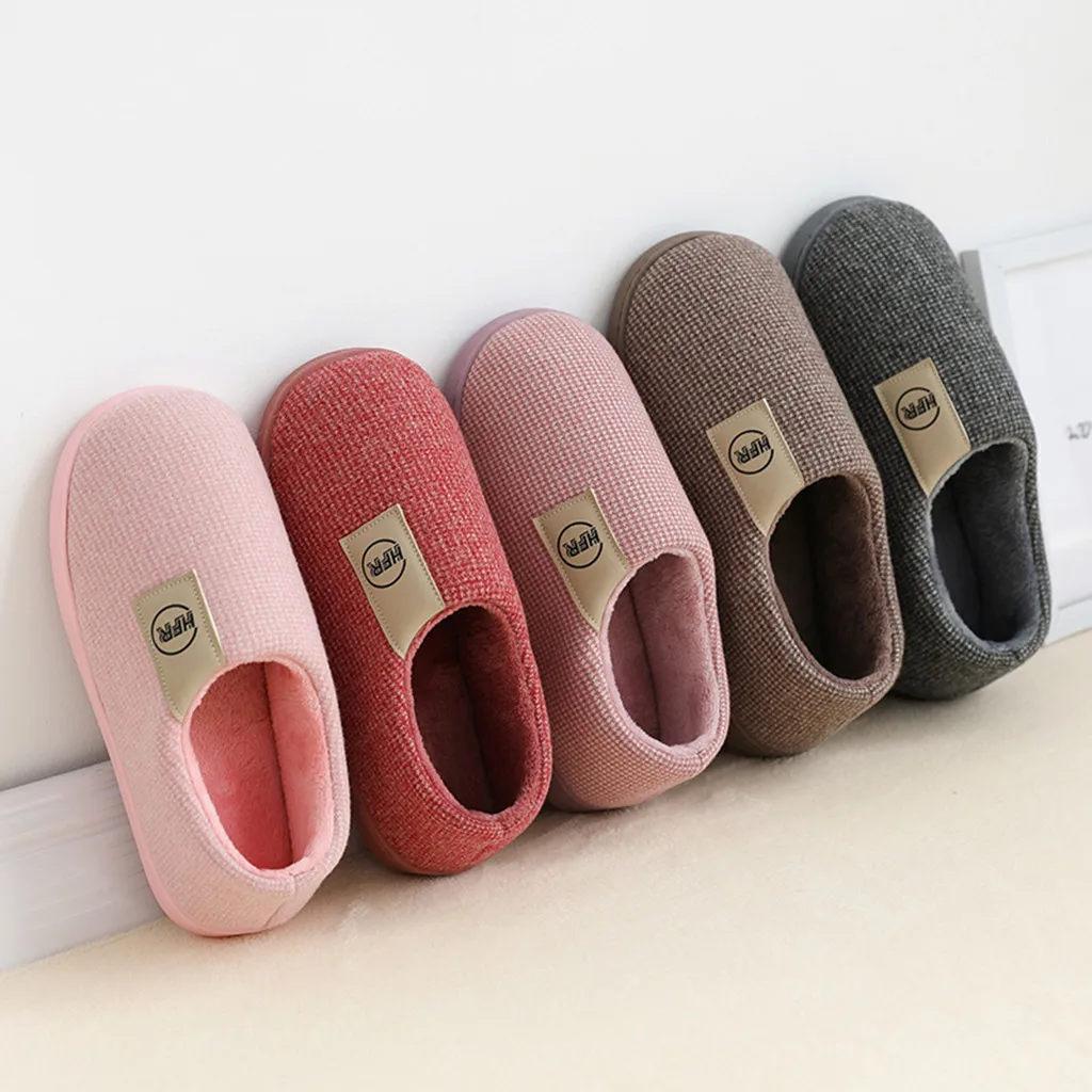 

Home Shoes Men Slippers Home Slippers Women's Mens Couples Winter Warm Floor Home Slippers Loafer Indoor Bedroom Shoes Chinelo