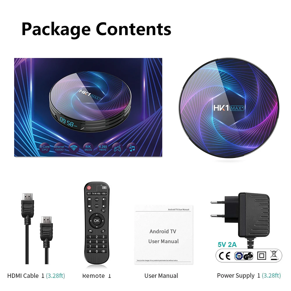 HK1 MAX Plus Rockchip RK3368 Pro Android 9,0 Smart tv Box 4 ГБ 32 ГБ 64 Гб 128 Гб 1080P H.265 4K youtube медиаплеер VS HK1 mini