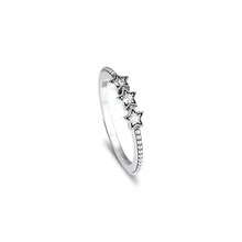 925 пробы серебряные ювелирные изделия небесное кольцо с дизайном «звёзды» Для женщин вечерние свадебные