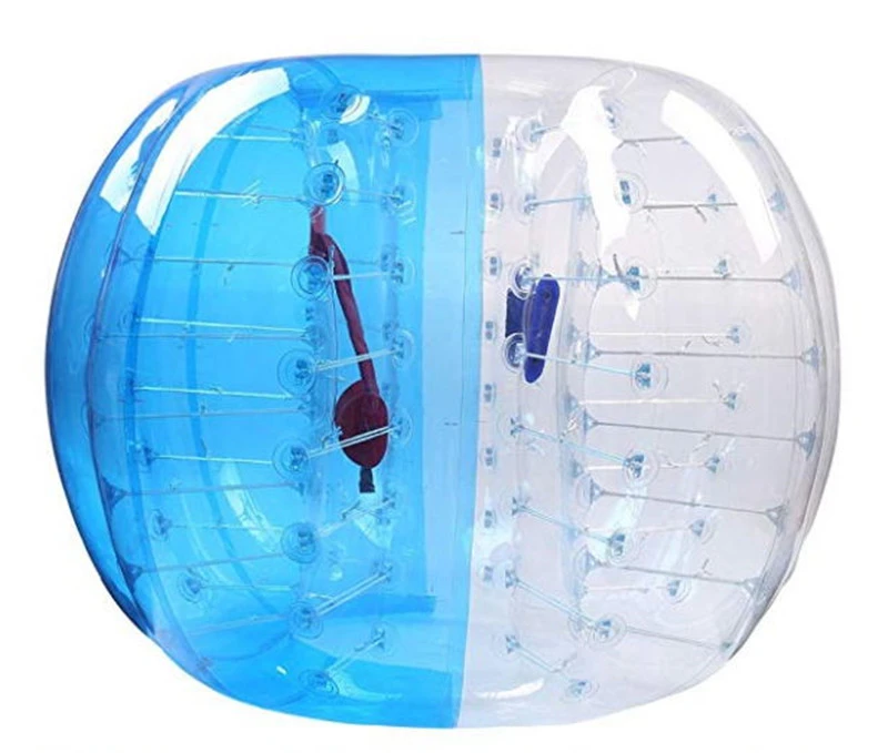 0,8 мм ТПУ надувные игрушки для детей взрослых 1,8 м тело воздушный пузырь футбол Зорб мяч бампер мяч Футбол открытый команда-Bulid игры - Цвет: sky blue clear