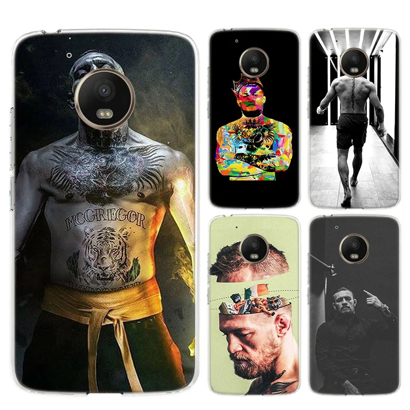 Мягкий силиконовый чехол Conor Mcgregor The King для Motorola Moto G8 G7 Power G6 G5 G5S E4 E5 Plus G4 Play задняя
