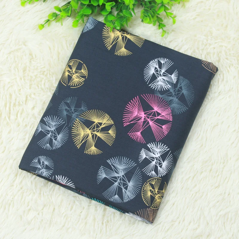 

Dandelion Flower Printed Cotton Plain Fabric Pure Cotton Plain Fabric Material DIY Sewing Quilting Cotton Fabric For Dress Cloth