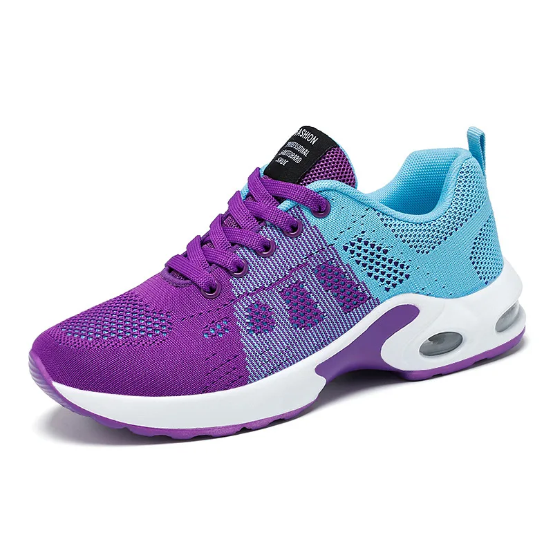 Women Casual Shoes Fashion Breathable Walking Mesh Flat Shoes Sneakers Women Gym Vulcanized White Female Footwear