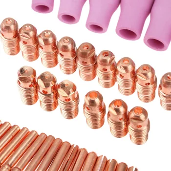 

53Pcs TIG Welding Torches Gas Lens Cup Parts For WP-9/20/25 Metalworking Tools