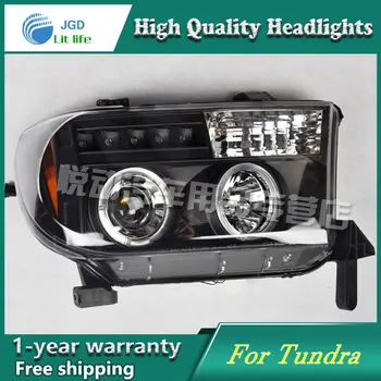

Car styling case for Toyota Tundra Headlights LED Headlight DRL Lens Double Beam Tundra Headlight car accessories