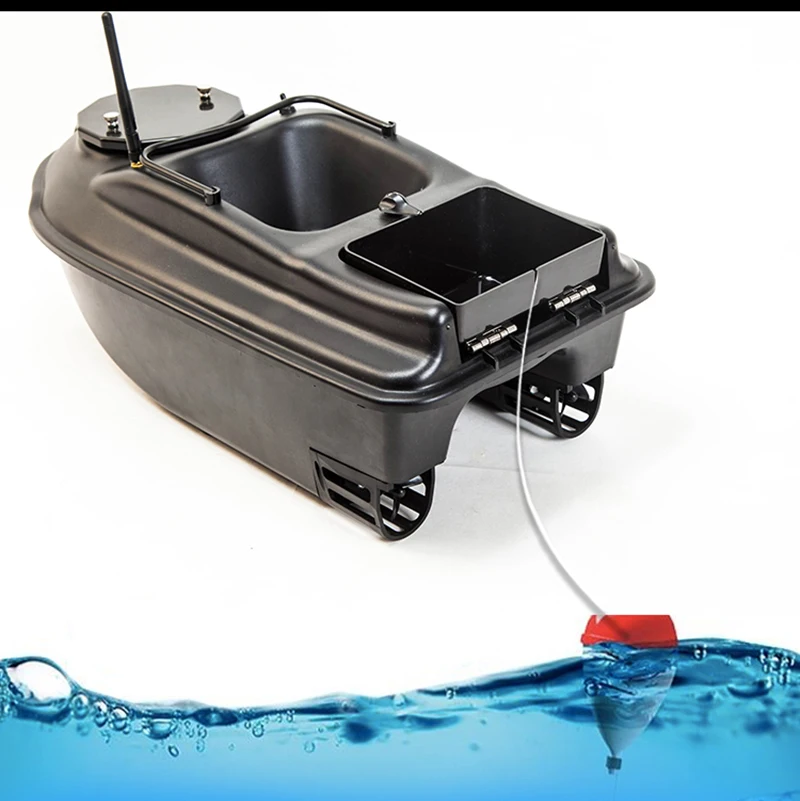Barca da pesca con esca per GPS D19D Barca da pesca con telecomando senza fili da 600 m con 4 contenori per esche, carico da 2 kg, batteria da 12000 mAh