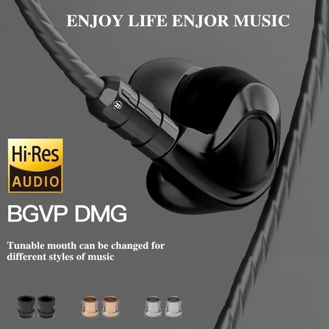 $120.46 BGVP DMG 2DD 4BA Hybrid Driver In-ear earphone  Monitor Noise Cancelling wired Music Earbuds running MMCX Cable music player