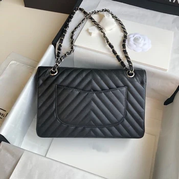 

Classic rhombic square fat man small fragrance CF leather designer big brand V-shaped medium rhombic chain single shoulder strad