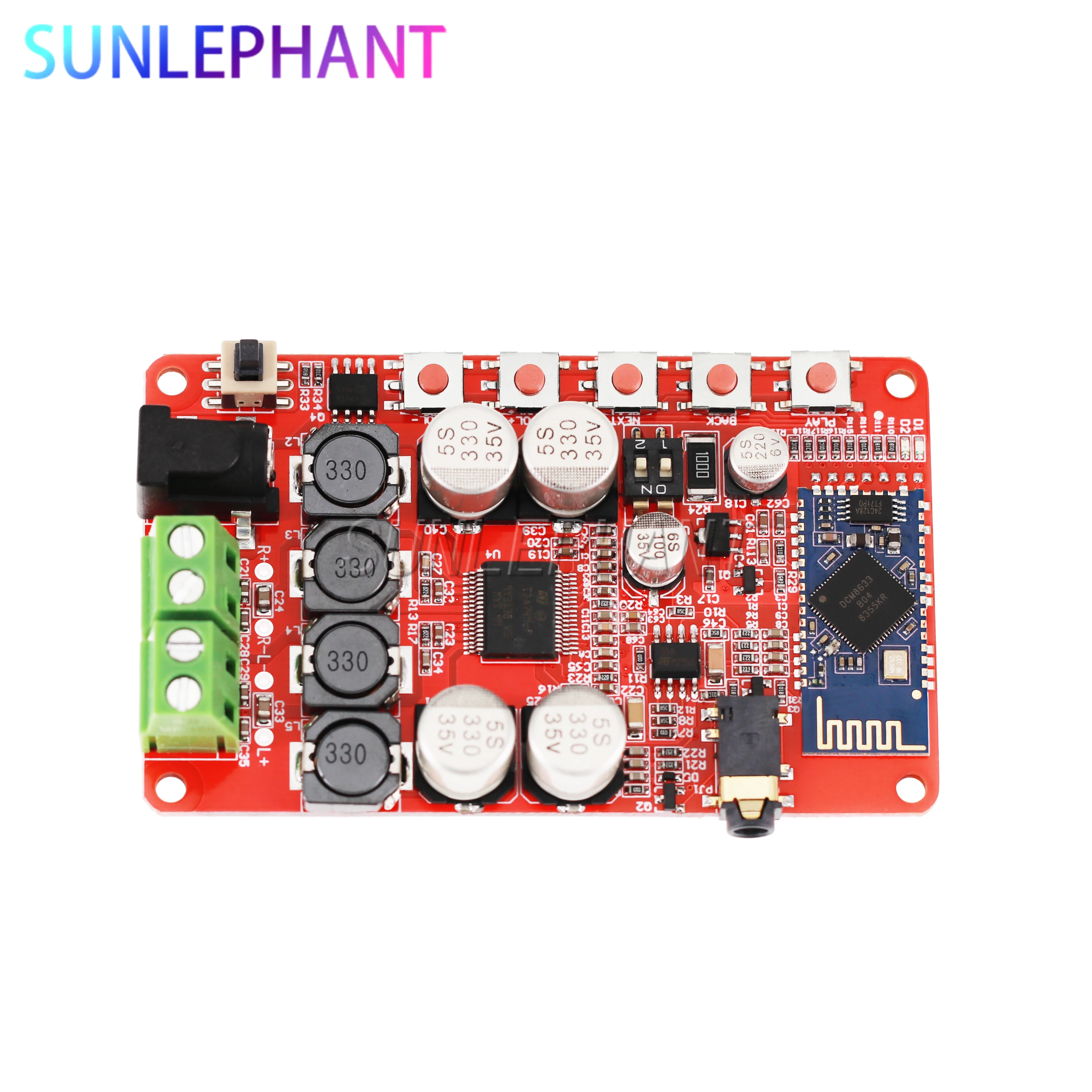 TDA7492P Bluetooth 4.2 Receiver Amplifier Audio Board 2x25W for 4/6/8/16 Ohm Speakers Module Parts Component | Электронные