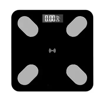

USB Rechargeable Body Fat Scale LCD Bluetooth Weight Scale Household Measuring Electronic Scale Fat Scale Accurate Body Scale