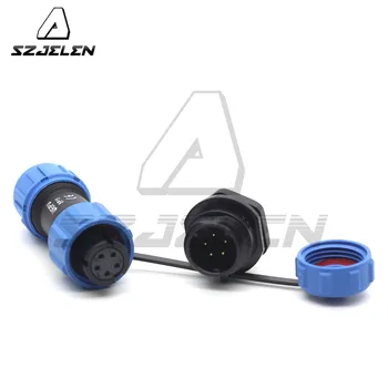 

SP11 Type 5 Pin Waterproof Connector Male Socket and Female Plug Automotive LED Power Wire Connector IP67