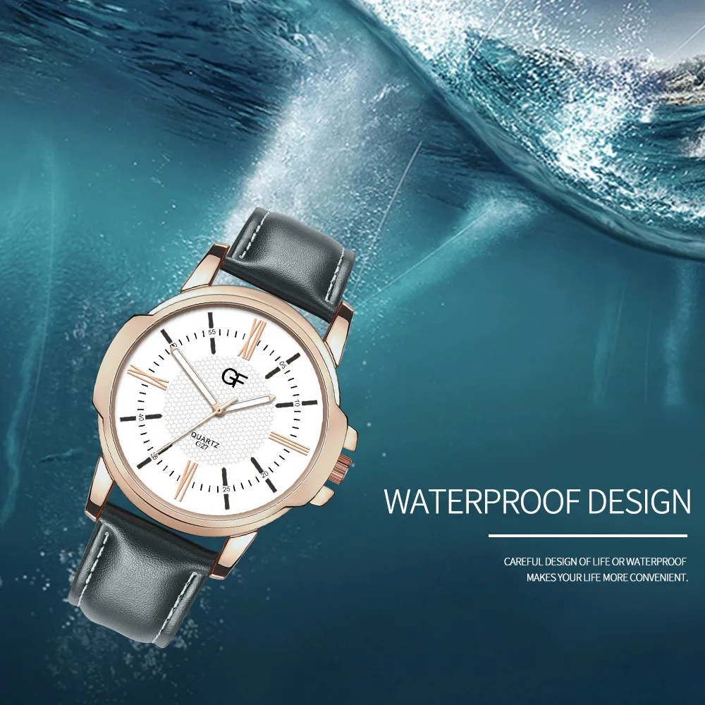 

Man Watch Leather Whatever Late Anyway Letter New Pointer glow Watches relojes para hombre montre homme 2019 luxe de marque