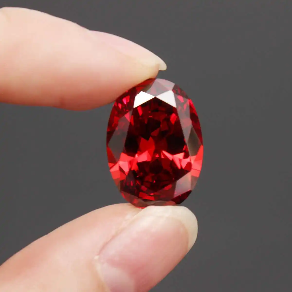 Горячая 19.89CT 13X18 мм овальной формы красно-рубиновый разрез незакрепленный драгоценный камень для кольца поделки ожерелья браслеты ремесла