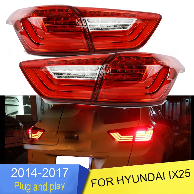car bumper headlamp for Hyundai IX25 Creta Headlight14-18y auto accessories LED DRL hid xenon for IX25 Creta headlamp fog light - Цвет: a