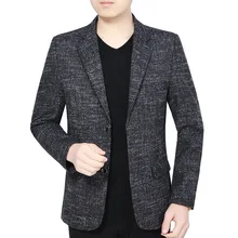 Весенне-осенняя новинка, брендовая мужская одежда, куртка, мужской костюм в британском стиле, Мужской Блейзер, модный тонкий мужской повседневный блейзер