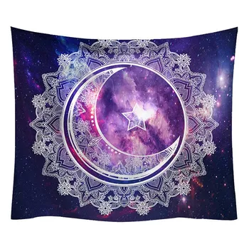 

Mandala Starry Sky Tapestry Geometric Wall Hanging Blanket Picnic Mat Table Cloth Bed Sofa Cover Home Decoration