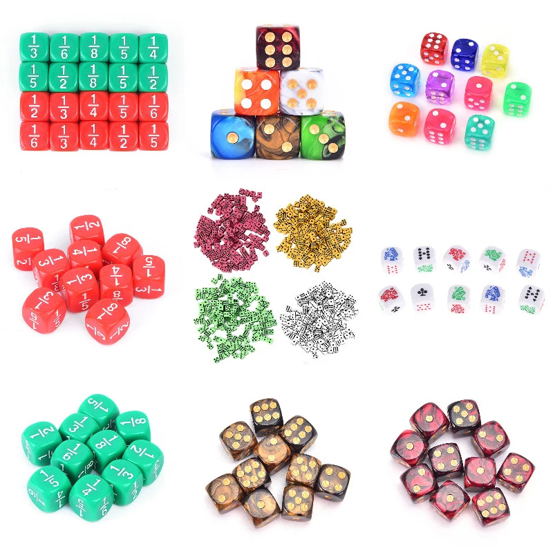 10 100pcs Dices 8mm New Orleans Mall 16mm 14mm Dice trust Plastic Gaming White Standard