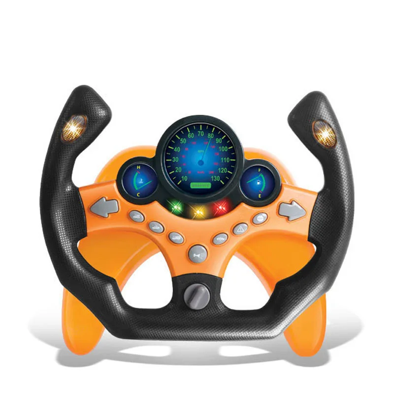 Electric Simulation Steering Wheel Toy With Light And Sound Educational Children Co-Pilot Children'S Car Toy Vocal Toy Gift 13