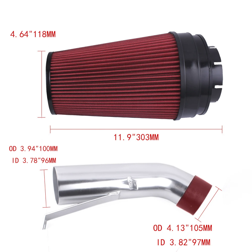 Superfastracing " система подачи холодного воздуха+ тепловой щит для 1999-2006 GMC/Chevy V8 4.8L/5.3L/6.0L/Silverado 1500/2500/3500 OFI025