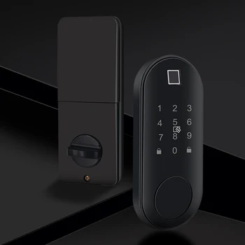 

Fingerprint Professional Anti Theft APP Control Zinc Alloy Door Lock Touch Password Self Defense Battery Powered Home Security