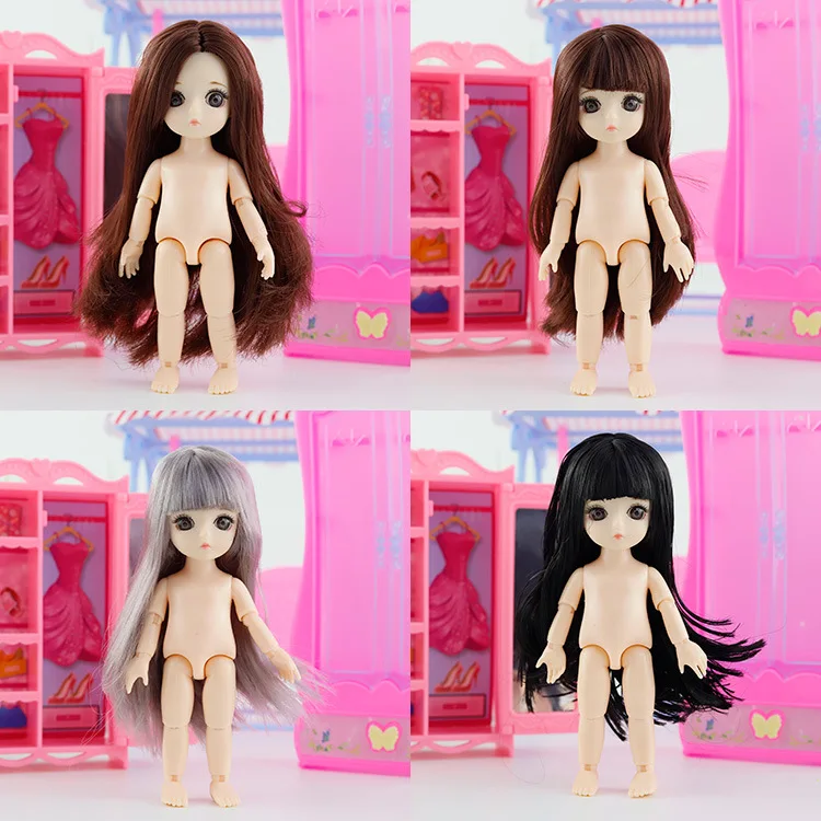 Новые 13 подвижные шарнирные куклы игрушки мини 16 см BJD Кукла-мальчик для маленькой девочки голый обнаженный тело модные куклы игрушки для девочек подарок