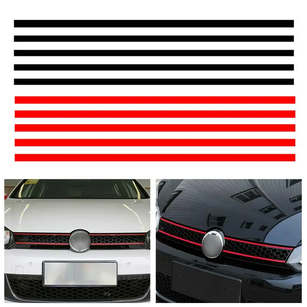 Car Sticker Strip Reflective Stickers Front Hood Grille Decals Auto Decoration Car Styling For Fit for V W Golf 6 7 Tiguan,carbon fiber car stickers,car reflective stickers,car door stickers,car stickers