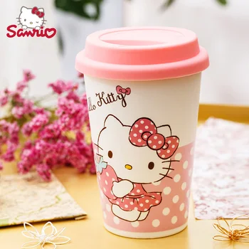 

Nice Creative ceramics Mug Cartoon Hello Kitty Business Gift Mug Cute Summer Cool Drink Milk Coffe Juice water Cup for Girl
