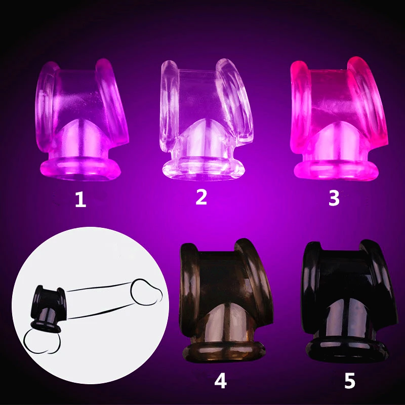 Male Ball Stretcher Scrotum Cock Sleeve Penis Ring Chastity Belt Testicles Cockring Dick Extender Adult Sex Toys For Men Delay | Красота и