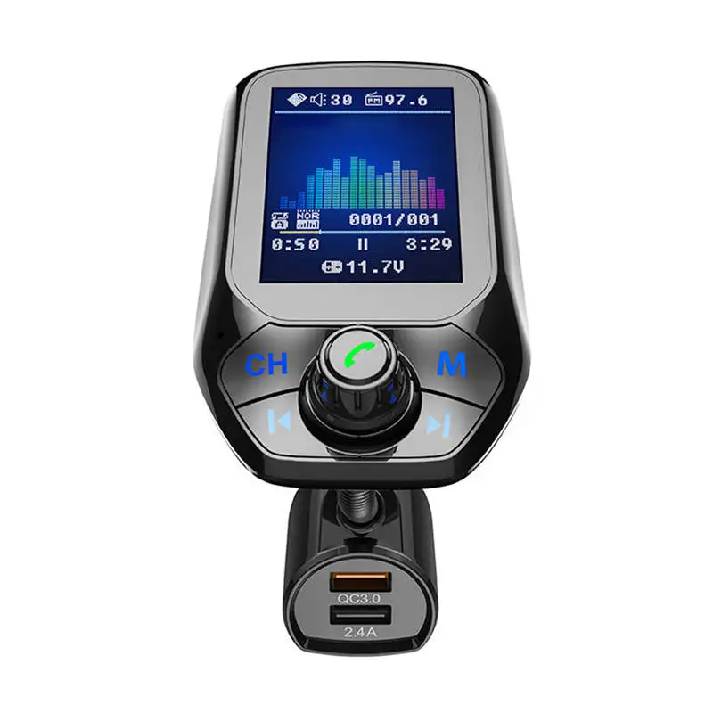 T43 Автомобильный Bluetooth MP3-плеер Hands-Free вызов type-C зарядное устройство fm-передатчик Strik