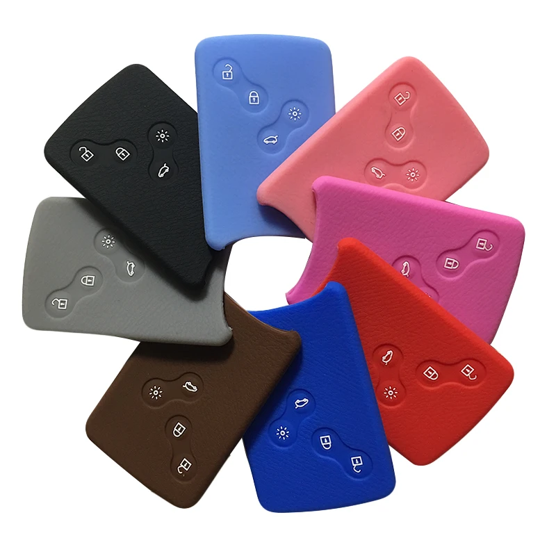 Soft Silicone Car Key Cover Fob For Renault Kaptur Clio 4 Megane 3 Logan Koleos Zoe scenic 3 Danilo Captur Laguna Key Case key case key case cover