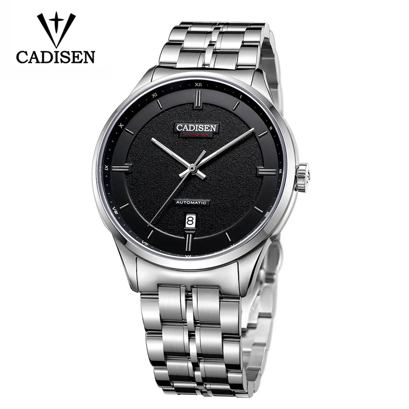 

CADISEN Brand Luxury Mechanical Watches For Men Automatic Watch Men Waterproof Stainless Steel NH35 Watch For Men Clock relogio