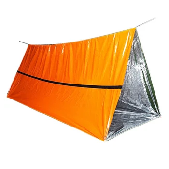 

New 2019 Adventure camping emergency survival tent, field pe aluminum film tear-proof windproof insulation life-saving tent