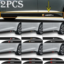 2 pçs automobile lado da cintura de fibra carbono logotipo do carro adesivo para jipes wrangler 3 grand cherokee 4 comandante renegado todo terreno