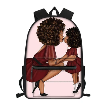 

Africa Girls Pattern School Backpacks For Kids Multifunction Waterproof Bags Casual Travel School Bag Mochila