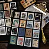 Autocollants décoratifs de la Collection de timbres-poste Vintage, étiquette Scrapbooking pour Journal intime Album, papeterie rétro ► Photo 3/5