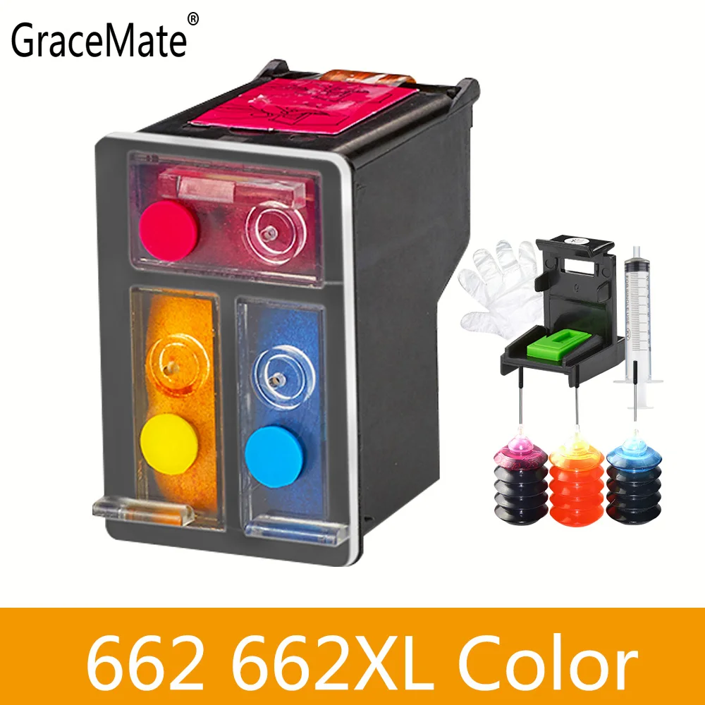 Color recargable reemplazo de cartucho de tinta para HP 662 XL Deskjet  serie 1015, 1515, 2515, 2545, 2645, 3515, 3545, 4510, 4515, 4518  impresora|ink cartridge|printers ink cartridgesink cartridge for hp -  AliExpress