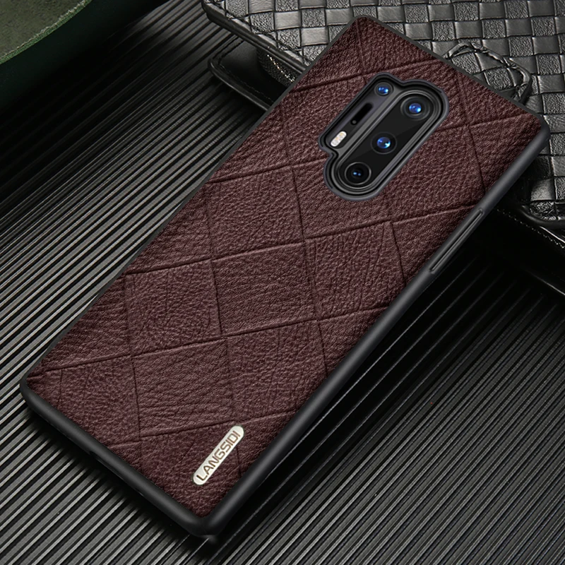 

Original Rhombus Grain Leather Phone Case For Oneplus 11 9R 9 8 10 Pro 10R 11R Ace 2 9RT 10T 8T 7T 7 6 6T Nord 2 One Plus Cover