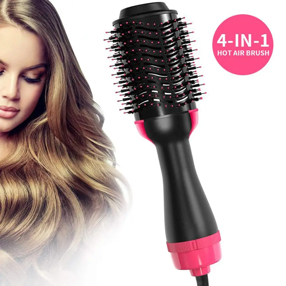 Secador de pelo de un paso, Alisador, rizador de pelo, peine eléctrico 4 en 1, secador de pelo, cepillo de pelo, Styler